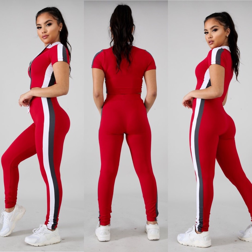 ✨Large Left✨Zip up top & matching leggings - Picture 5 of 6